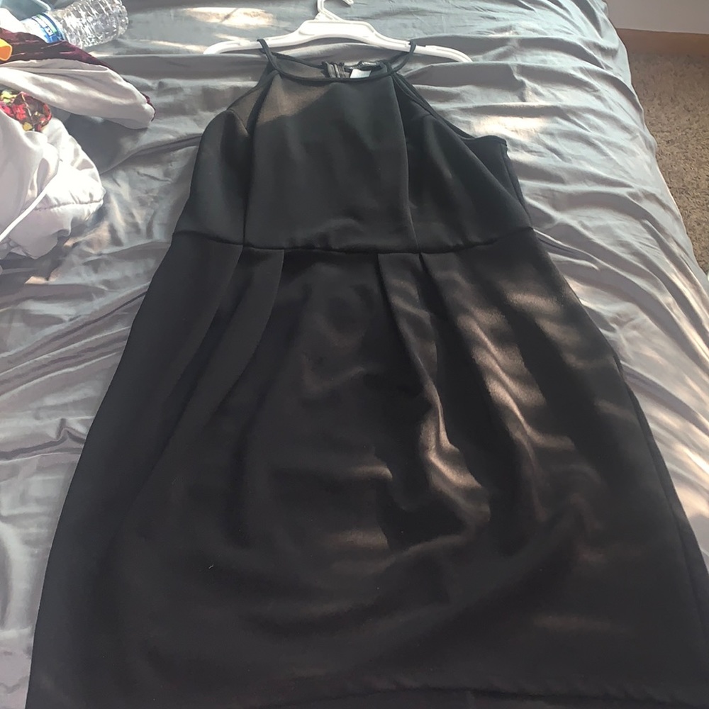 Black strap dress
